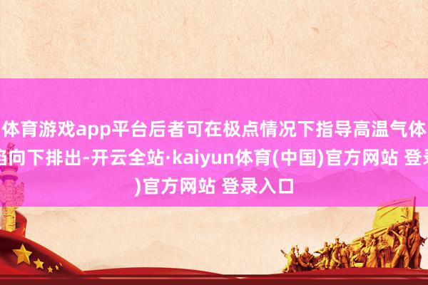 体育游戏app平台后者可在极点情况下指导高温气体和火焰向下排出-开云全站·kaiyun体育(中国)官方网站 登录入口